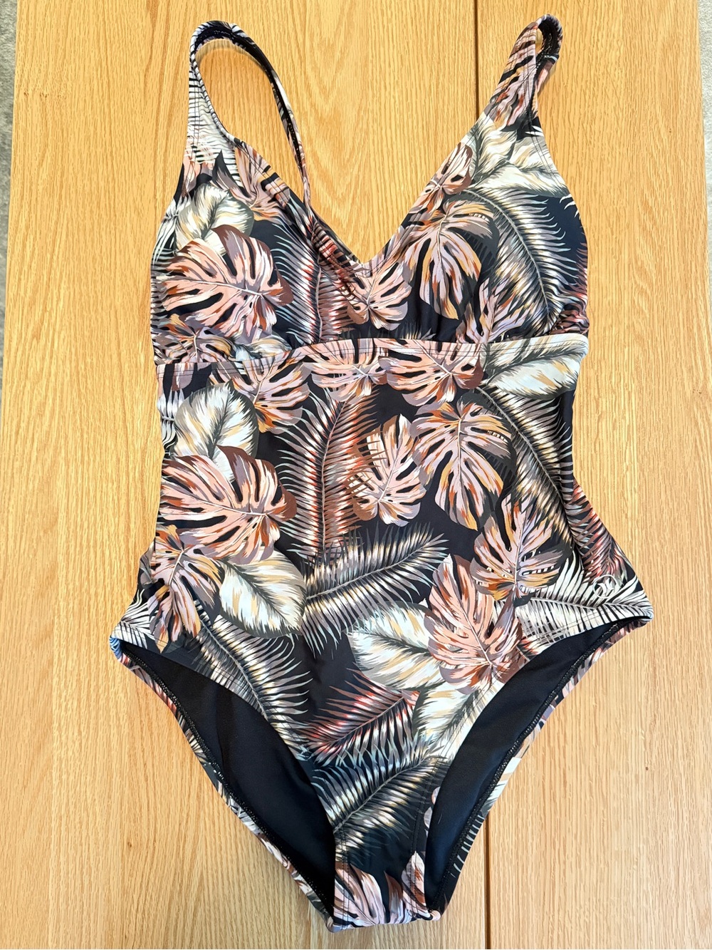 Hurley Scattered Palm One Piece Swimsuit XXL UPF 50+ NWT